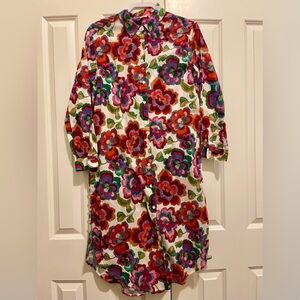 Johnny Was - Calanthe Floral Cotton Shirtdress